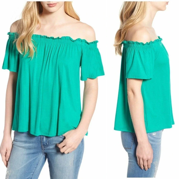 Bobeau Off The Shoulder Top Size Small NWT - Picture 1 of 6